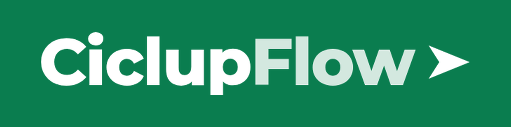 Logotipo horizontal CiclupFlow, 1024 x 256 pixels